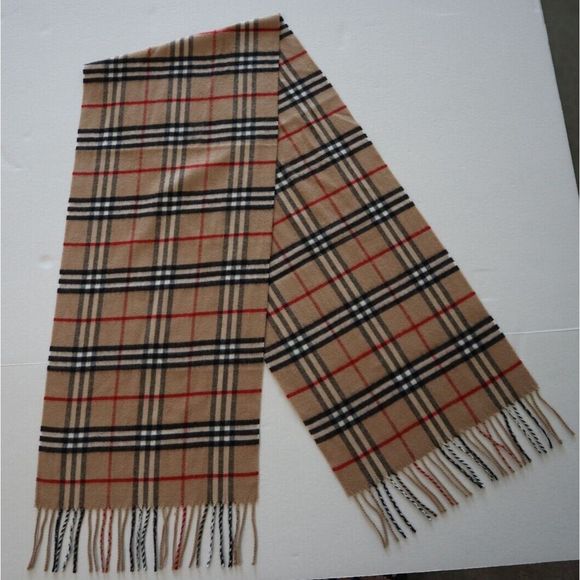 Burberry London Women's Bright Cobalt Classic Check Cashmere Scarf - Picture 4 of 8